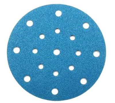 Disc abraziv Velcro Albastru 17 găuri (Set 25 buc)